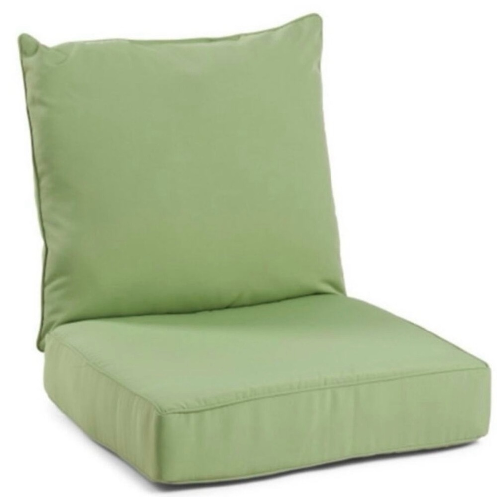 Tommy Bahama deep seat replacement OUTDOOR indoor cushions 2 pc set 24 x 24 NEW